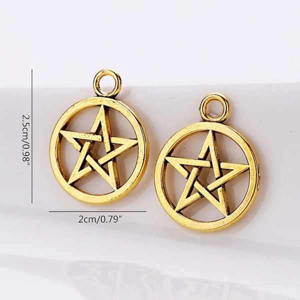 30 kpl / sarja Magic Pentacle Hexagram Star suojeluamuletteja 3 väriä sekoitettu kynä