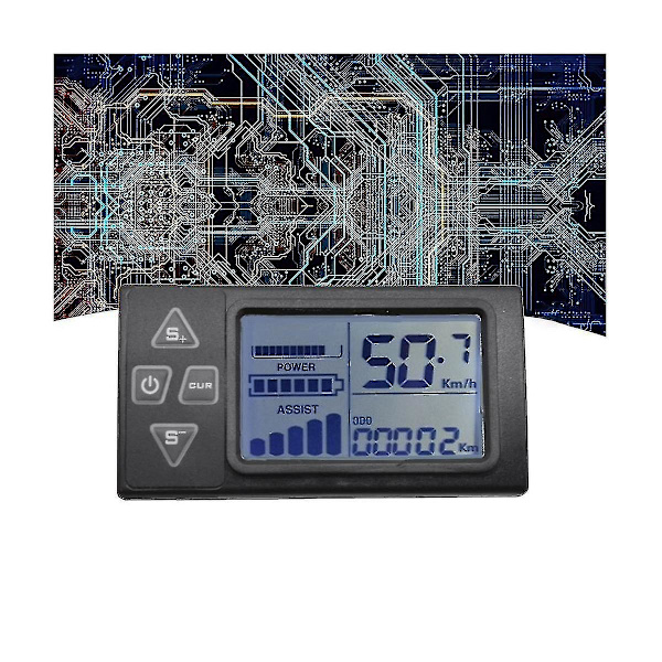 24v 36v 48v 60v S861 Lcd Elektrisk Cykel Display Dashboard Instrument Kompatibel Med Elektrisk Cykel Børsteløs Controller