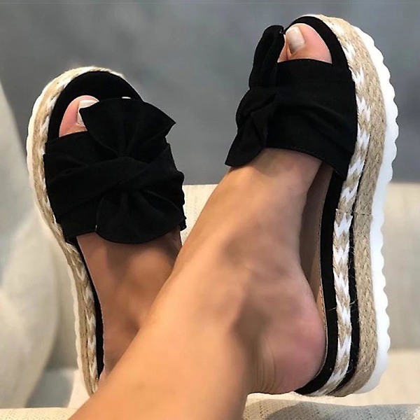 Sandaler Kvinner Hæler Sandaler Med Kiler Sko Til Kvinner Plattform Sandaler Sommer Tøfler Sandalias Elegant Sommer Sko yellow 39