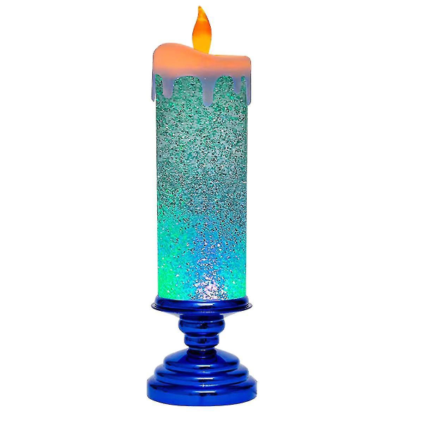 Led Candle Light Christmas Fairy Lamp Flammeløs-vennlig Desktop Lysende Ornament With Stand Deco