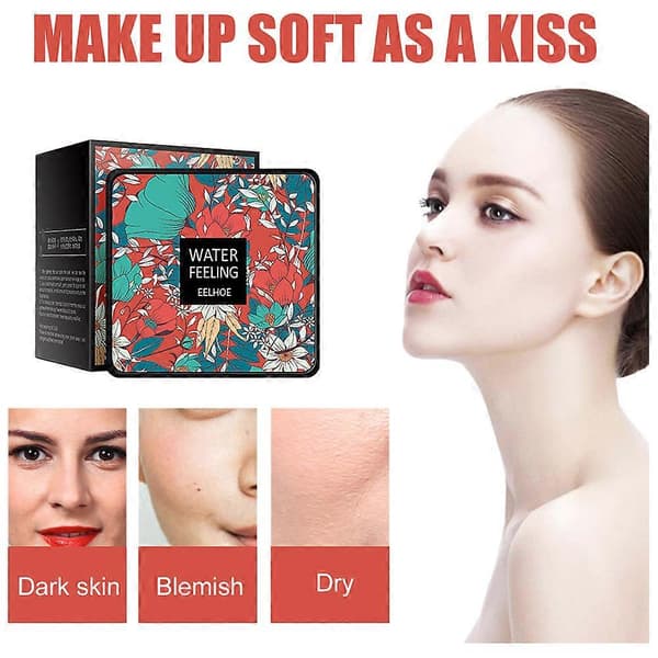 Sopphode Air Cushion CC Cream Oljekontroll Langvarig Basismakeup Magisk Foundation Dekkende Ansiktslysende Krem Ivory White 1Pcs