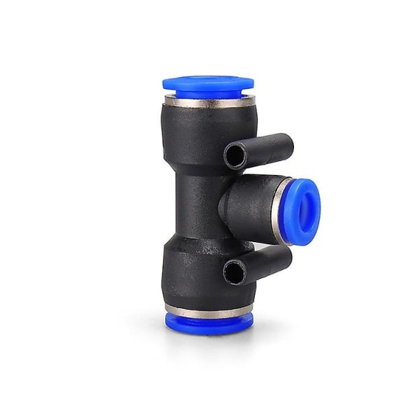 4 x blå tee-tee crimpkoppling (PE - 12) ytterdiameter 12mm