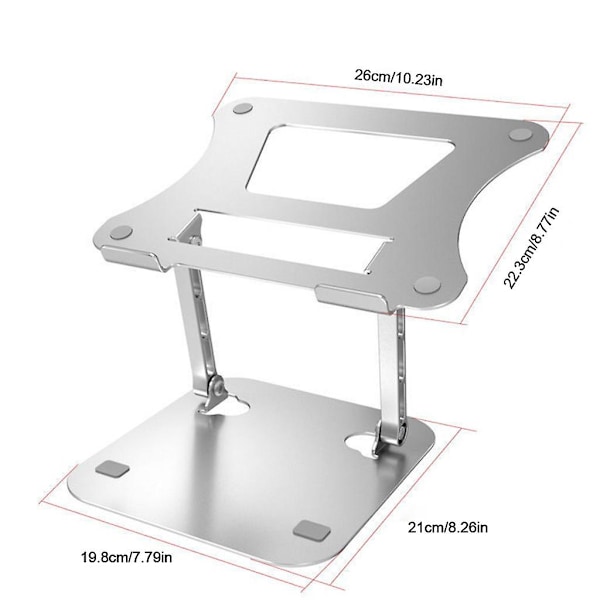 Foldbar bærbar computerholder køling bærbar tablet stand beslag til 10-17 tommer