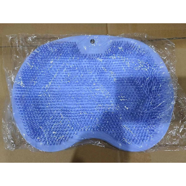 Blå (30 x 25 cm) Stor Fotskrubb, Fotskrubb för Duschen - Rengör, Peelar, Masserar dina F