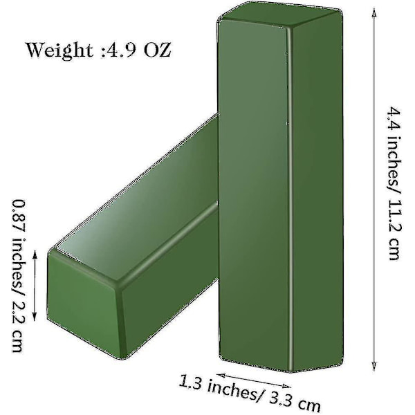 2 stycken totalt 9,8 oz läderrem polermedel rostfritt stål buffing