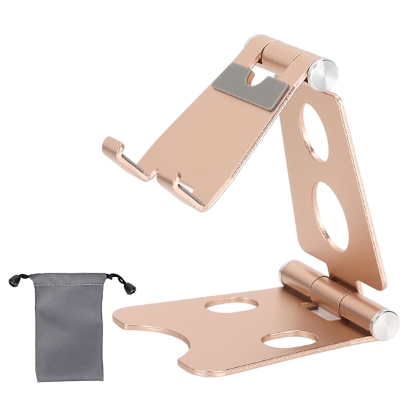 Multi-Angle Phone Stand with Stable Base for PC Laptop - Gold