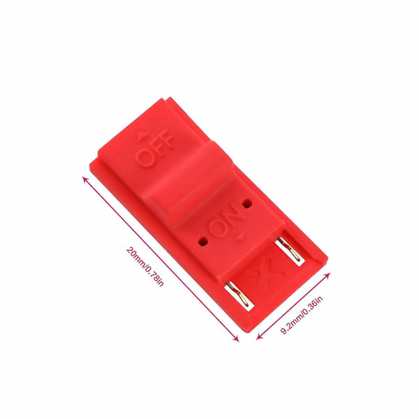 Rcm Jig Rcm Clip Kortslutningskontakt för Nintendo Switch Återställningsläge (svart+röd) (2st)
