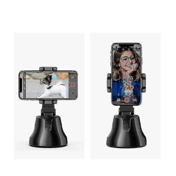 Vit Bärbar allt-i-ett Auto Smart Shooting Selfie Stick, 360 Smart Uppföljning