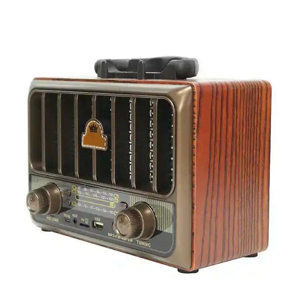 Retro trækasse radio desktop FM radio retro mp3 radio M-1933BT