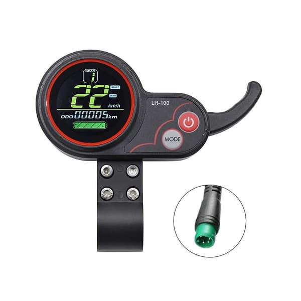 Lh100 LCD Display Dashboard Gashåndtag Måler 24v-60v Til Elektrisk Scooter Ebike LCD Display Speedometer