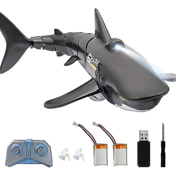 To batterier, 2,4 g fjernbetjening Shark Toy
