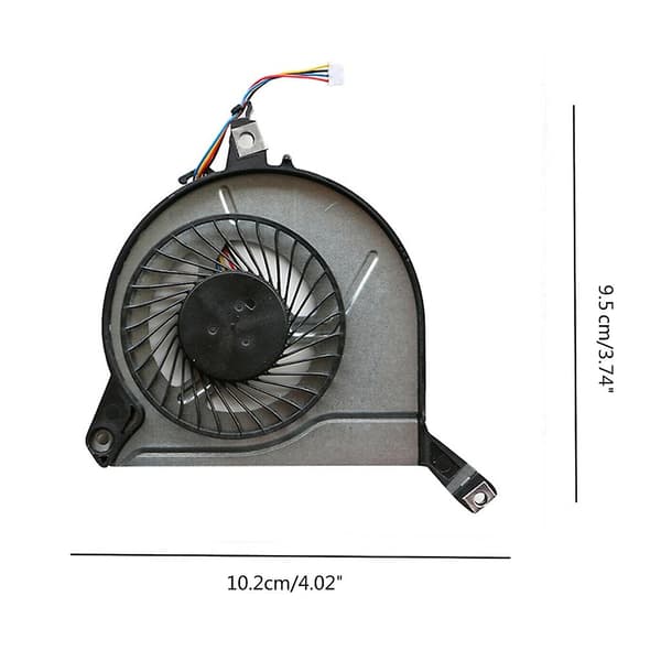 Bærbar computer Cpu Radiator Dc5v 0.5a 4 Pin Køler Til Hp 15-p 15-v 15-k 17-p Serie