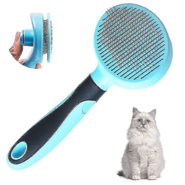 Cat Brush Soft Grooming Tool fjerner selvrensende løs underuld