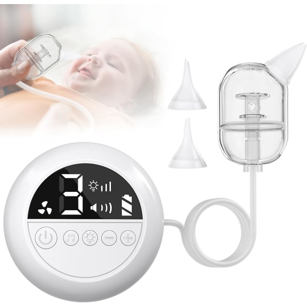 Nässug Baby, Baby nässug 9 sugnivåer Elektrisk nässug för bebisar Automatisk näsrengöring för nyfödda toddler
