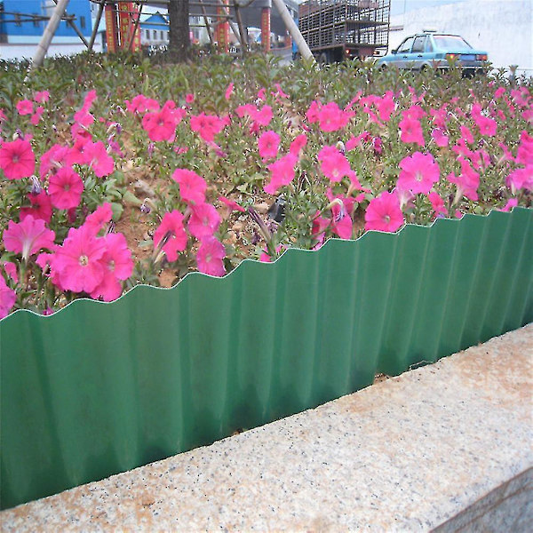 Trädgård gräsmatta plast flexibel staket stig gräs vägg kant kant blomma skydd