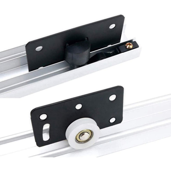 30mm Nylon Skydedørs Hjul Kits Møbler (2 sæt, sort)