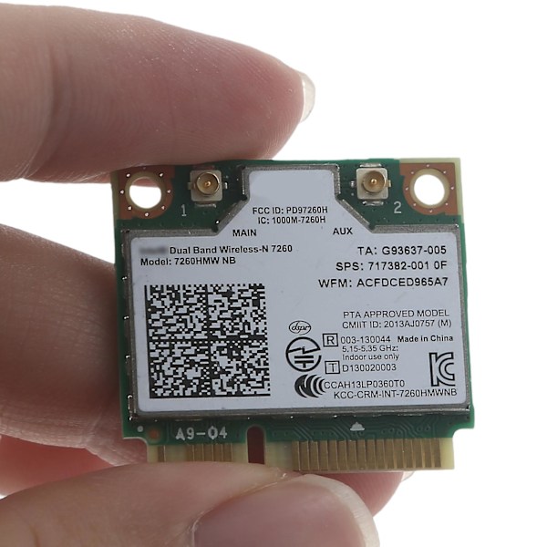 Dual Band 2.4G/5G til Intel Wireless Notwork Card 7260 7260NB 7260HMW til NB PCI
