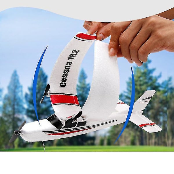 Fx801 Rc Flygplan 2.4g Borstlös Motor 2ch Fast Ving Glidare Diy Stabil Flygplan Modell För Barn