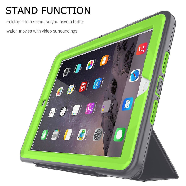 För Ipad 9.7 2018 2017 5th 6th Smart Leather Hybrid Rugged Tough Lot Case Cover