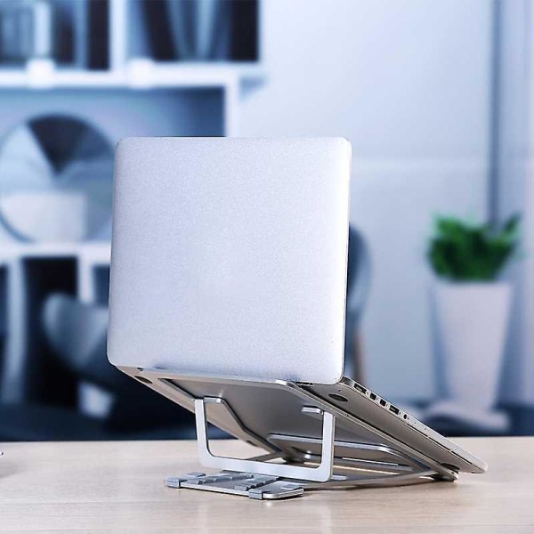 Justerbar aluminiumsholder til bærbar computer bordholder Riser til Macbook Notebook Tablet