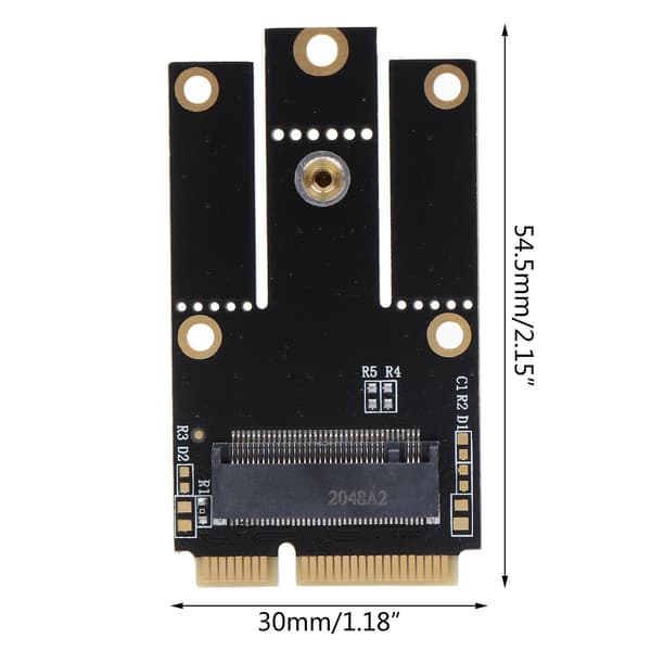 M.2 Ngff Wifi -sovitin M2 Ngff Key A+e -liitännästä Mini  Mini Pcie -langattomaan verkkoon