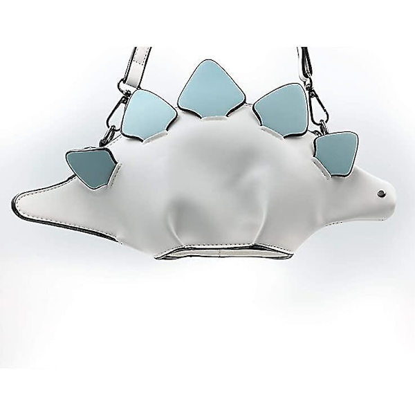 Qiming dinosaurie axelväska, pu stegosaurus crossbody väska för flicka kvinnor