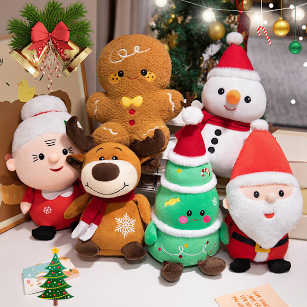 Joulupukki-sarjan pehmolelut Joulukoristelahjat Joulukuusi Piparkakkumies Uudet Nuket gingerbread man 40cm/0.24kg