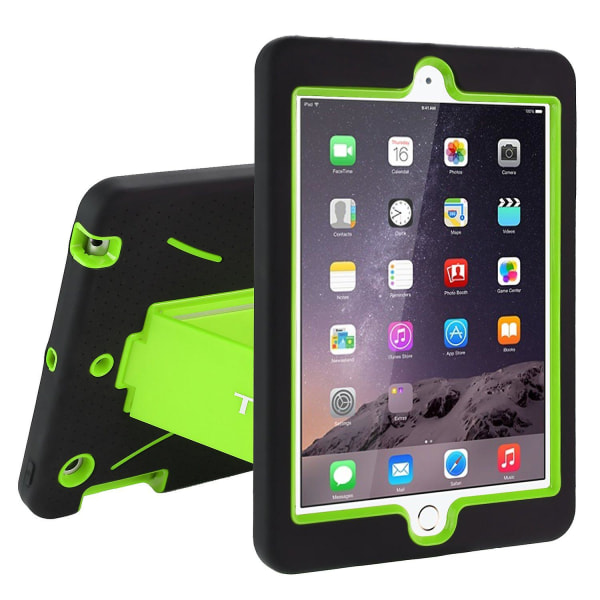 For Apple iPad Mini Hybrid Heavy Duty Støtsikker Grønn Militær Robust Deksel Etui