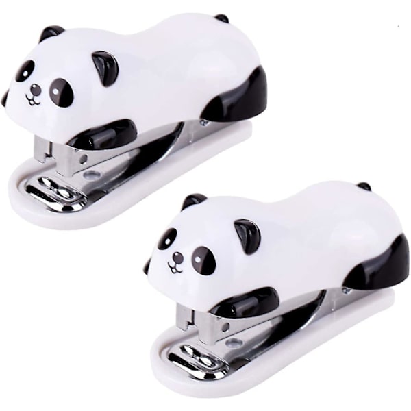 2 rum litet kontor Stabb, små irritationer från söt panda mini skolhäftapparat genom att studera brevpapper