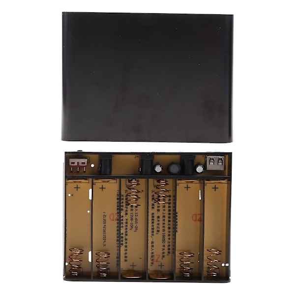 6 st 18650 Batterihållare Box Förvaring Box Diy Powerbank För Wifi Router