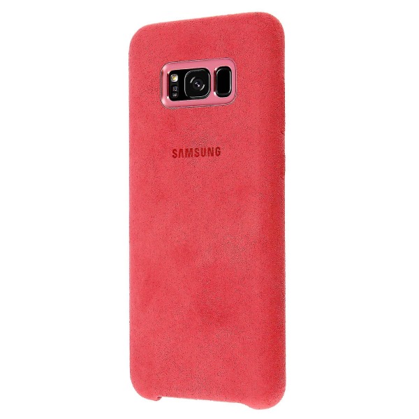 Black Friday offisielle Samsung Alcantara-deksel, hardcase-kompatibel Samsung Galaxy S8 Plus - Rosa