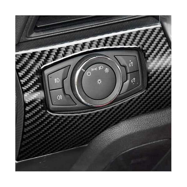 5-pack kolfiber bilinstrumentbrädesdekaler interiör för 2015-2019