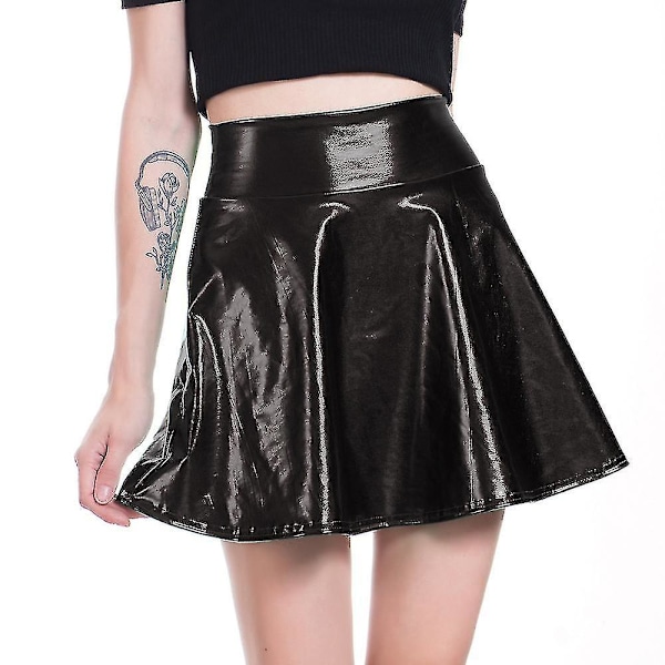 Naisten korkeavyötäröinen minimekko Club Bar Party Skirt -e black m