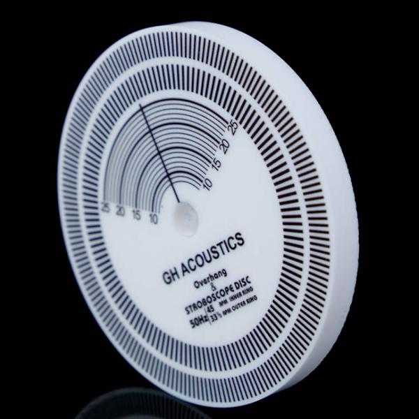 Holdbar for LP Vinyl Phono Speed Test Disk Enkel betjening Justeringslinjal