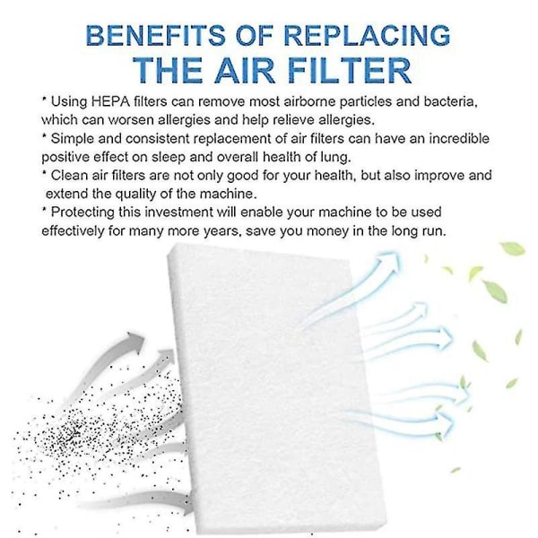 Cpap luftfilter-ultrafina ersättningsfilter för engångsbruk-20 filter