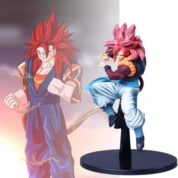 21cm Dragon Ball Figur Samleobjekt Tegneserie Håndværk PVC Solid Model Super Saiyan Gogeta Anime Figur Model Legetøj Fødselsdagsgave