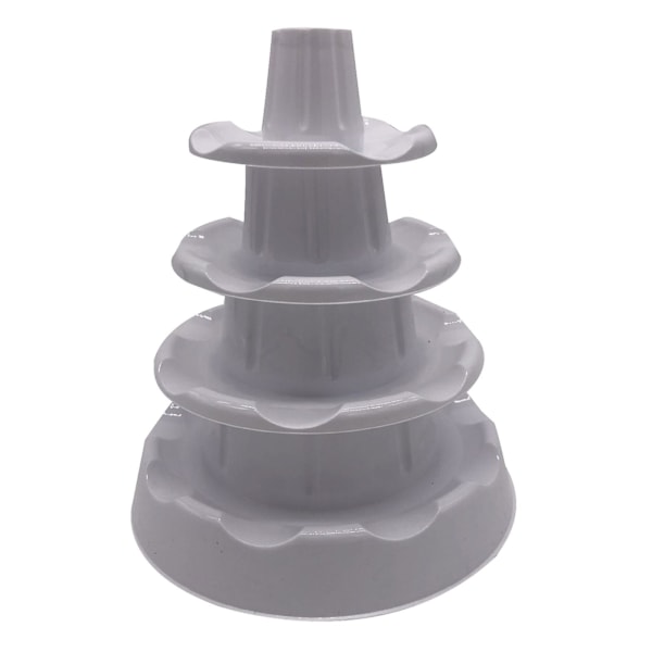Stor kapacitet Macaron Tower 5 Tier Dessert Cupcake Stativ Plast Cookie Bricka