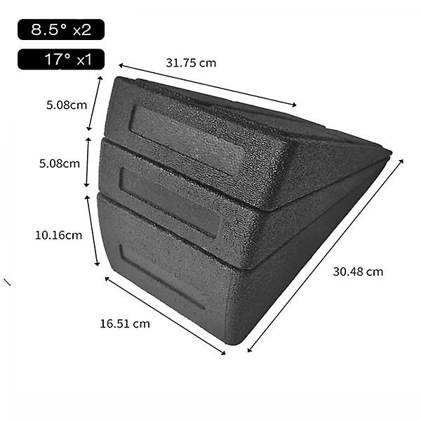 Squat Wedge Block Justerbar Non-Slip Squat Ramp Marklyft Wedge Calf Stretcher Slant Board ??