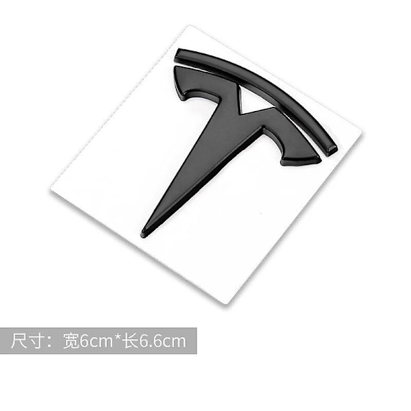 Tesla Model Bil Logotyp 3D Metalldekal Bagageutrymmeslogotyp Bilfönsterdekaler Dekorativa Dekaler Tillbehör~5370