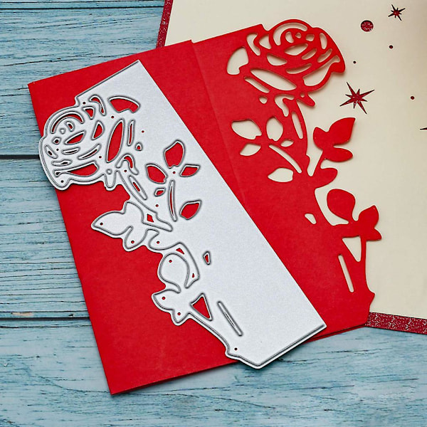 4 stk Blomster Metall Stanseformer Stencil Scrapbooking Diy Album Stempel Papirkort Embossing Dekor