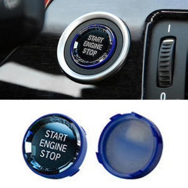 Switch Trim Cover Crystal Enkelt-knaps Motor Stop-knap Sticker til 3 5 Serie X1 X3 X5 E70 E71 E90 E6