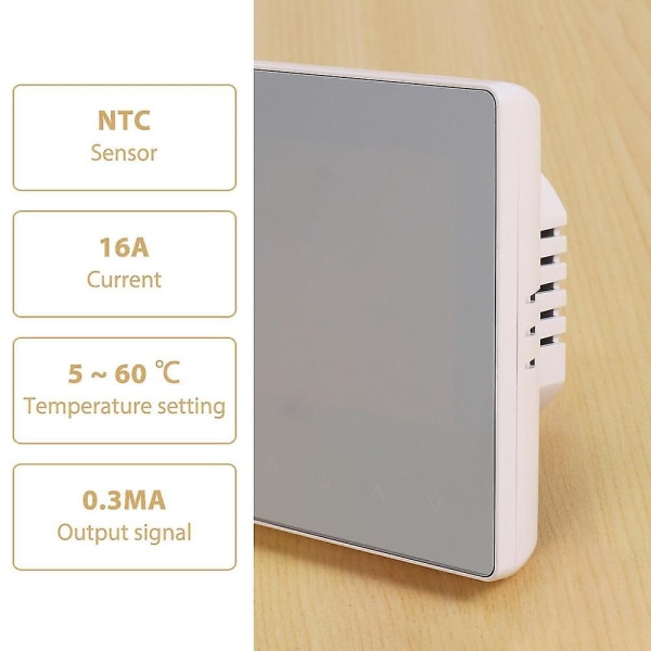 Me81h Wifi Smart Termostat Elektrisk Golvvärme Gaspanna Temperatur Fjärrkontroll för Goo
