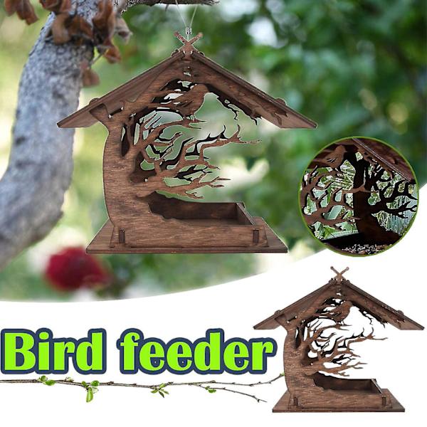 DIY Fågelmatare för Utomhus Trädgård - Ekologisk, Lättanvänd, Trä, Kolibri