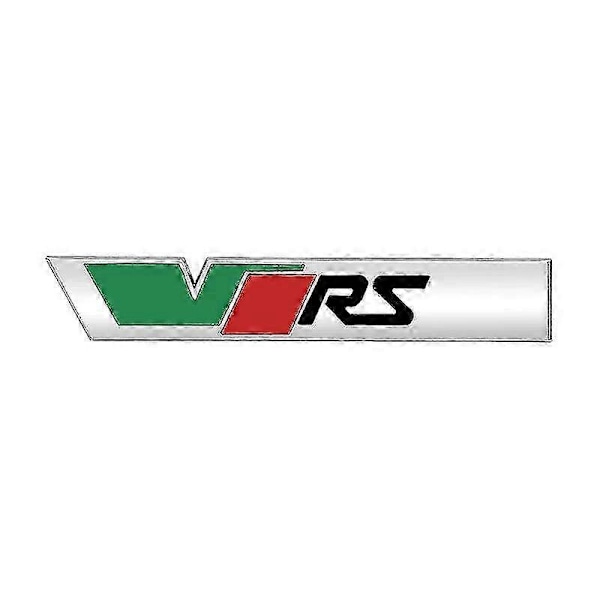 3D Metall VRS Logotyp Bil Frontgrill Emblem Badge Bagageutrymme Dekal För Skoda Octavia 3 2 A5 A7 Mk3 Mk2 Kodiaq Superb Fabia Tillbehör sticker new chrome