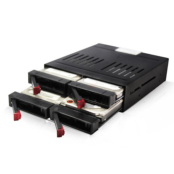 He-2006 4x2,5in hårddiskfodral låda intern rack kapacitetsutbyggnad med LED