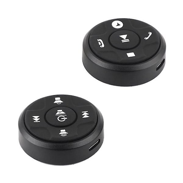 12V Universaali Langaton Auton Ohjauspyörän 10 Painikkeen Bluetooth-Kaukosäädin Pyöreä Stereolle DVD:lle