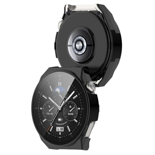 46mm skjermbeskytter smartklokkeetui for Huawei Watch GT3 Pro herdet film + PC klokkeetui