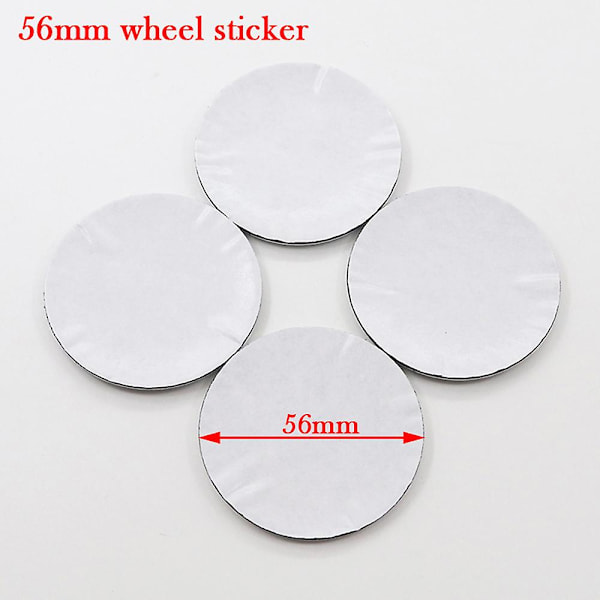4 stk. 56mm 60mm 65mm ABT Logo Bilskive Center Hub Sticker Fælg Refit Badge Dæksler Emblem Dekoration Styling Biltilbehør abt silver zi 56mm wheel sticker