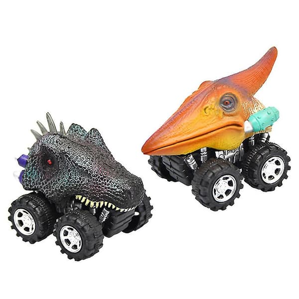 Dinosaur Pull Back Bilar Hög Hastighet Känslig Anti-fall 6-pack Bil Leksaker Presenter För Barn