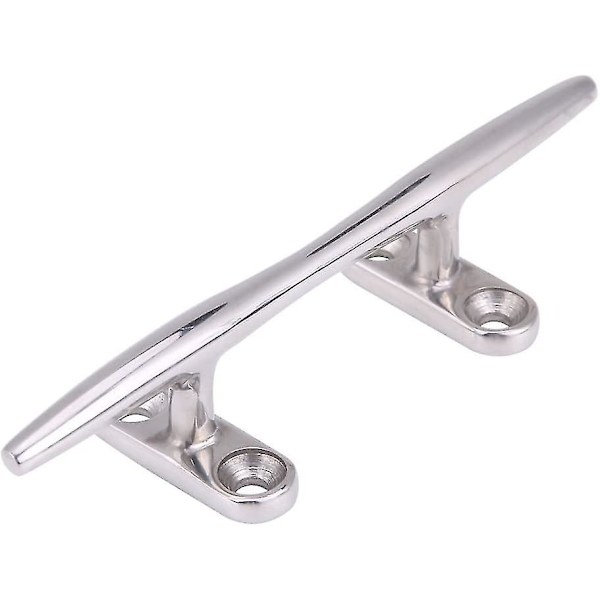 Rustfrit Stål Bådsbro Dæk Klamp Flad Top Base Heavy Duty Til Marine Yacht 5\"-1stk